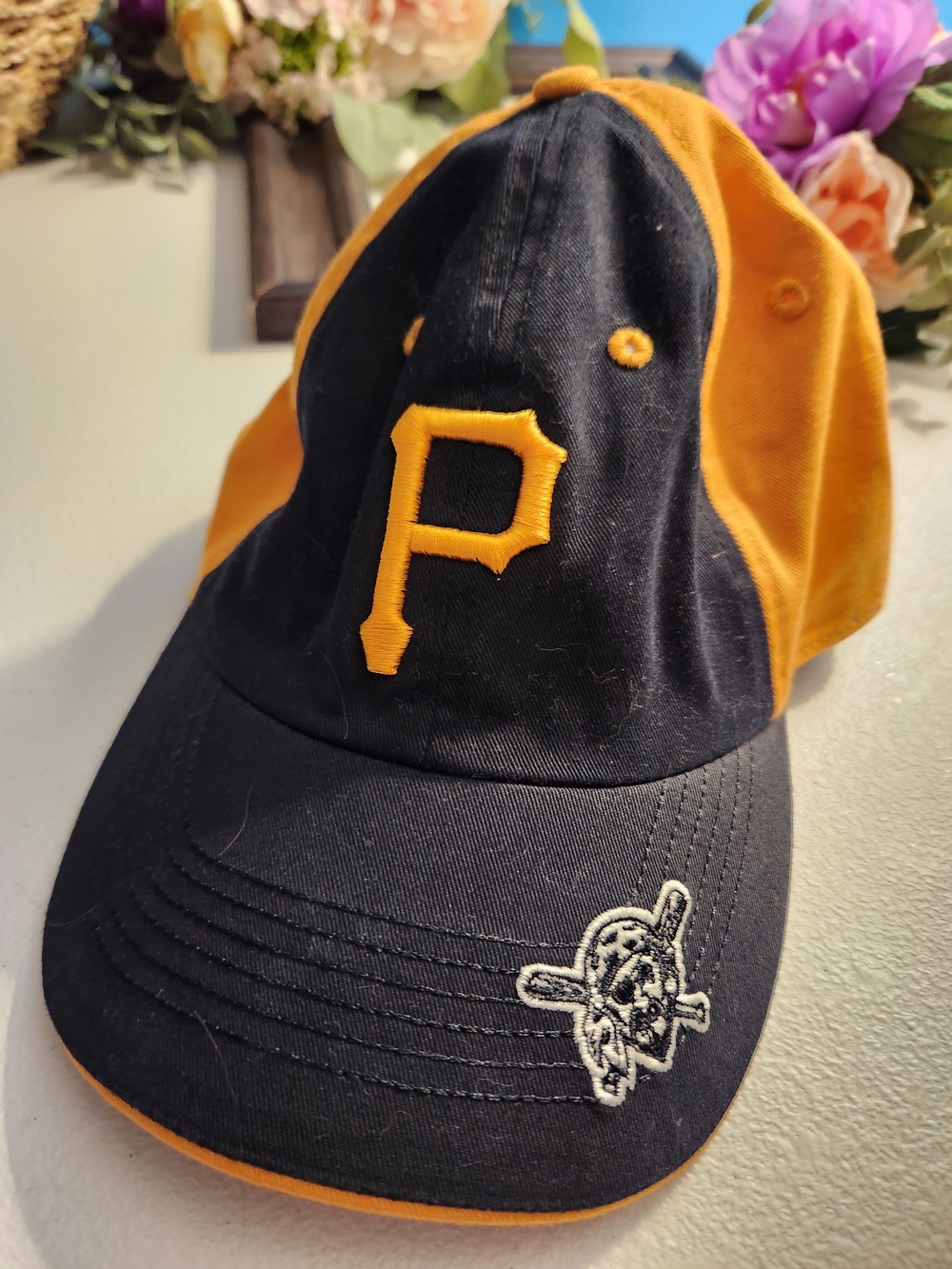 Kids Two-Tone Black & Gold Baseball Cap